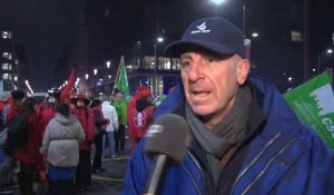 Action de blocage des syndicats policiers à Bruxelles - interview de Vincent Gilles, SLFP