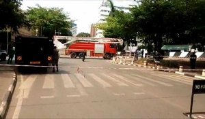 La police sur place après deux explosions dans la capitale ougandaise