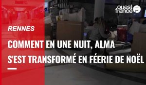 VIDÉO. À Rennes, le centre commercial Alma s'est transformé en féerie de Noël