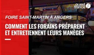 VIDÉO. Foire Saint Martin à Angers : comment les forains préparent et entretiennent leurs manèges
