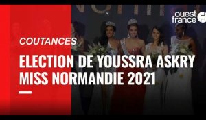 VIDÉO. La Rouennaise Youssra Askry  élue Miss Normandie 2021, à Coutances