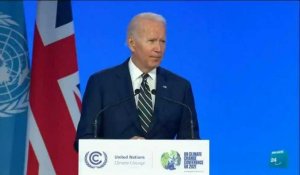 "Nous sommes à un tournant de l'histoire" : le discours de Joe Biden lors de la COP26 à Glasgow