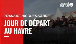 VIDÉO. Transat Jacques Vabre : larmes, applaudissements... Revivez la journée de départ au Havre