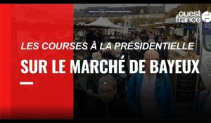 VIDÉO. Les courses à la présidentielle : sur le marché de Bayeux, on parle pouvoir d'achat et retraite
