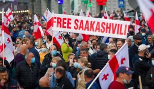 Géorgie : les soutiens de Mikheïl Saakachvili manifestent à Tbilissi