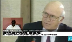 Décès de Frederik de Klerk, dernier président blanc d'Afrique du Sud