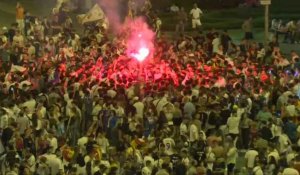 Foot/C1: les supporters du Real fêtent la victoire à Madrid