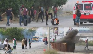 Heurts entre palestiniens et policiers israéliens à Ramallah