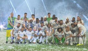 Ligue des champions: le Real fête son titre au Bernabeu, les adieux à Marcelo
