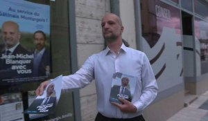 Législatives: le sosie de Jean-Michel Blanquer tracte pour le candidat NUPES à Montargis