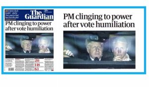 Royaume-Uni : Boris Johnson s'accroche au pouvoir après un "vote humiliant"