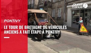 VIDÉO. Le tour de Bretagne de véhicules anciens a fait étape à Pontivy