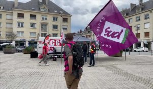 Amiens : "les oubliés du Ségur" manifeste devant la Maison de la Culture