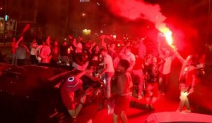 C1 Afrique: les supporters célèbrent la victoire du Wydad Casablanca