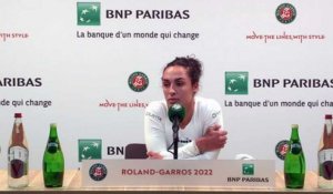 Roland-Garros 2022 - Martina Trevisan : "My first name Martina, it is surely for Navratilova that my parents called me that"