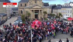 VIDÉO. Visite d'Emmanuel Macron à Cherbourg : environ 300 personnes manifestent devant l’hôpital 