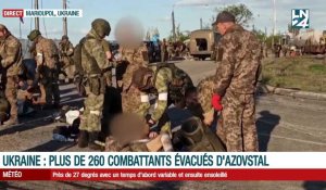 Marioupol: 265 combattants ukrainiens d'Azovstal ont été évacués