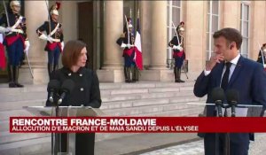 Rencontre France-Moldavie : allocution d'Emmanuel Macron et de Maia Sandu depuis l'Élysée