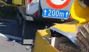 Accident sur la E42 à hauteur de Saint-Ghislain