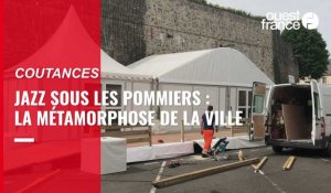 VIDÉO. Coutances se métamorphose avant le lancement de Jazz sous les pommiers