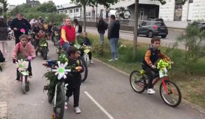 La parade des vélos fleuris à Boulogne