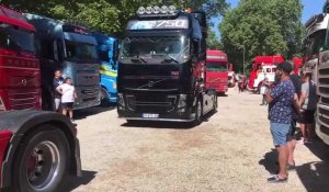 Rassemblement de camions à Romilly-sur-Seine