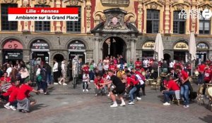 VIDÉO. Lille - Rennes. Les supporters rennais ont investi la Grand Place à Lille 