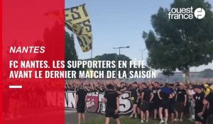 VIDEO. FC Nantes : les supporters en fête avant le dernier match de la saison 