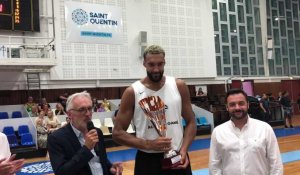 Rudy Gobert reçoit son trophée du sportif picard de l'année à Saint-Quentin