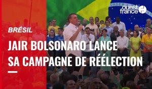 VIDÉO. Brésil : le président Jair Bolsonaro lance sa campagne de réélection 