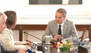 La ministre allemande des Affaires étrangères rencontre le Premier ministre grec Mitsotakis