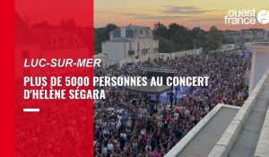 VIDEO. Hélène Ségara régale la foule à Luc-sur-Mer