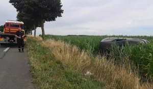 Un automobiliste perd le contrôle de sa voiture entre Humières et Croix-en-Ternois