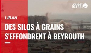VIDÉO. Des silos à grains s'effondrent partiellement dans le port de Beyrouth, au Liban