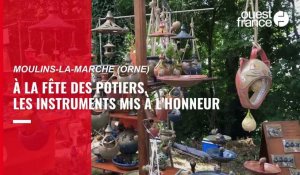 VIDÉO. À la fête des Potiers dans l'Orne, des centaines de curieux ont découvert les instruments en terre cuite