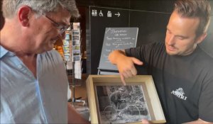 Des visiteurs du Memorial 14-18 de Souchez retrouvent des aïeux sur des photos exposées