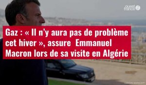 VIDÉO. Gaz : « Il n’y aura pas de problème cet hiver », assure  Emmanuel Macron lors de sa visite en Algérie