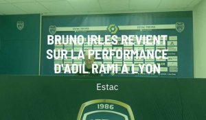 Bruno Irles revient sur la performance d'Adil Rami à Lyon
