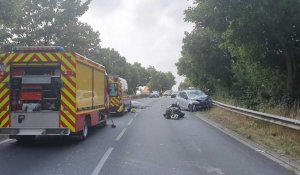Nouveau drame sur la D916 : un motard perd la vie dans un accident