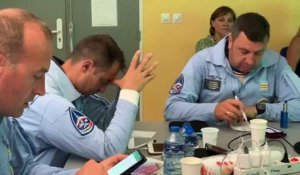 La Patrouille de France à l'entraînement sur la base aéronavale d’Hyères