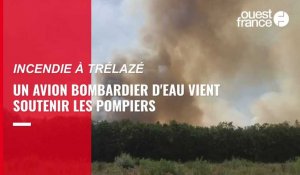 VIDÉO. Un incendie s'est déclaré à Trélazé, aux portes d'Angers
