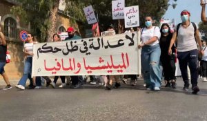 Manifestation et marche commémorative, deux ans après l'explosion au port de Beyrouth (2)