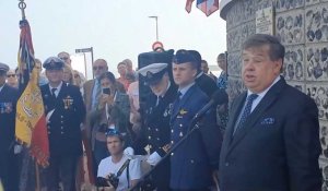 80 ans raid de Dieppe. Cérémonie en l'honneur de la Belgique