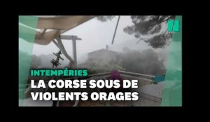 De la Corse à Marseille, les images des violents orages en Méditerranée