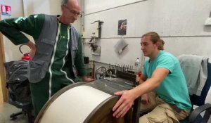 Dentelle de Caudry : préparer les fils, chez Jean Bracq 