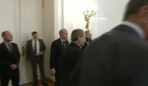 Moscou : le chef de la diplomatie russe Sergueï Lavrov reçoit son homologue syrien Fayçal Moqdad