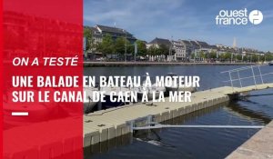 VIDÉO. On a testé : une balade en bateau à moteur sur le canal de Caen à la mer