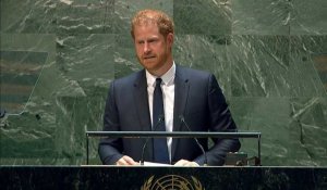 "Notre monde est à nouveau en feu", dénonce le prince Harry à l'ONU