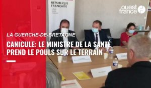 VIDÉO. Canicule : le ministre de la Santé prend le pouls du terrain en Ille-et-Vilaine