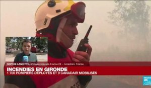 Incendies en Gironde : des conditions météorologiques plus favorables mais des feux toujours féroces